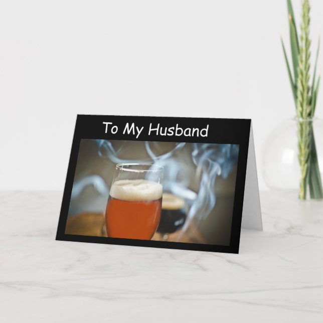 *HUSBAND* "I ONLY WANT TO CELEBRATE WITH YOU" CARD (Front)