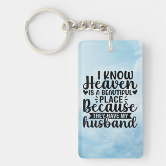 Husband In Heaven Keychain