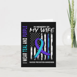 Husband In Memory Of Wife Suicide Awareness Preven Card