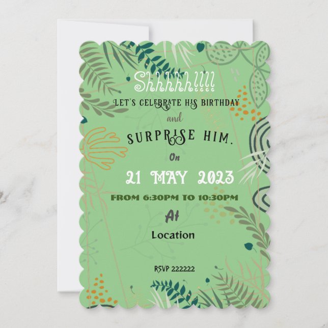 Husband Invitation (Front)