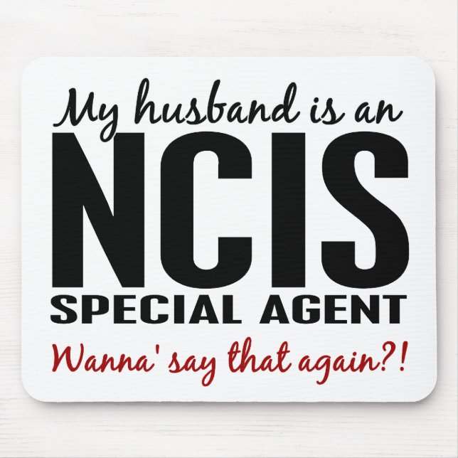 Husband Is An NCIS Agent Mouse Mat (Front)