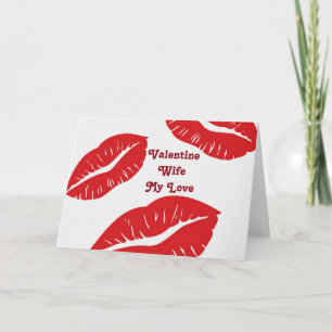 HUSBAND JUST WANTS "KISSES" FOR VALENTINE'S DAY HOLIDAY CARD