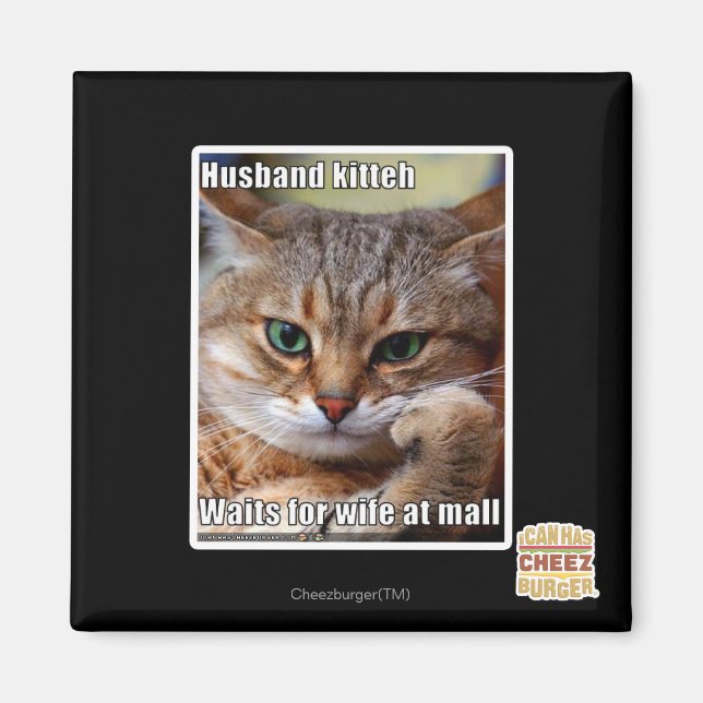 Husband Kitteh Magnet (Front)