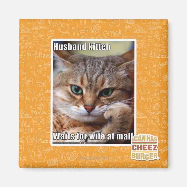 Husband Kitteh Magnet (Front)
