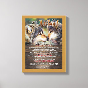 Husband Lovers To My Husband I Loved You Canvas Print