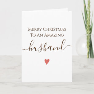 Husband Merry Chirstmas Card