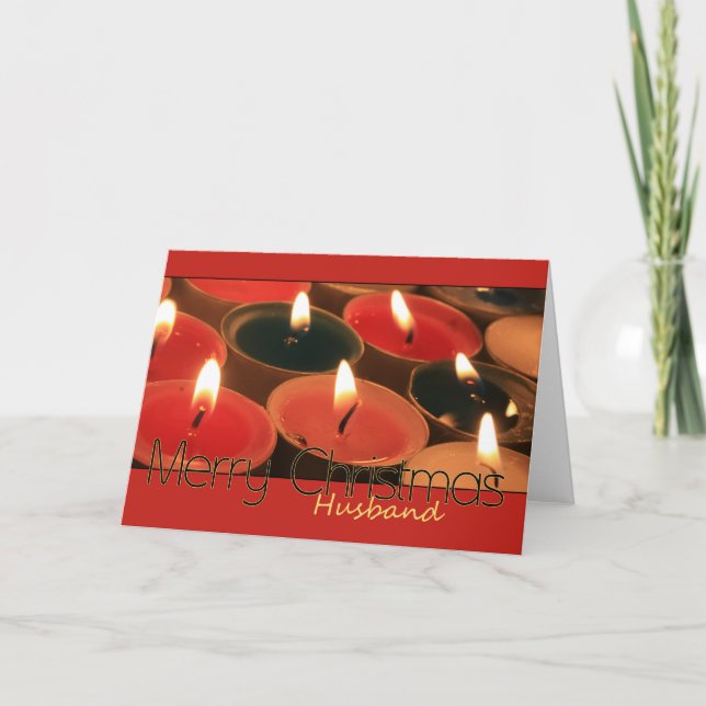 Husband Merry Christmas Holiday Card (Front)