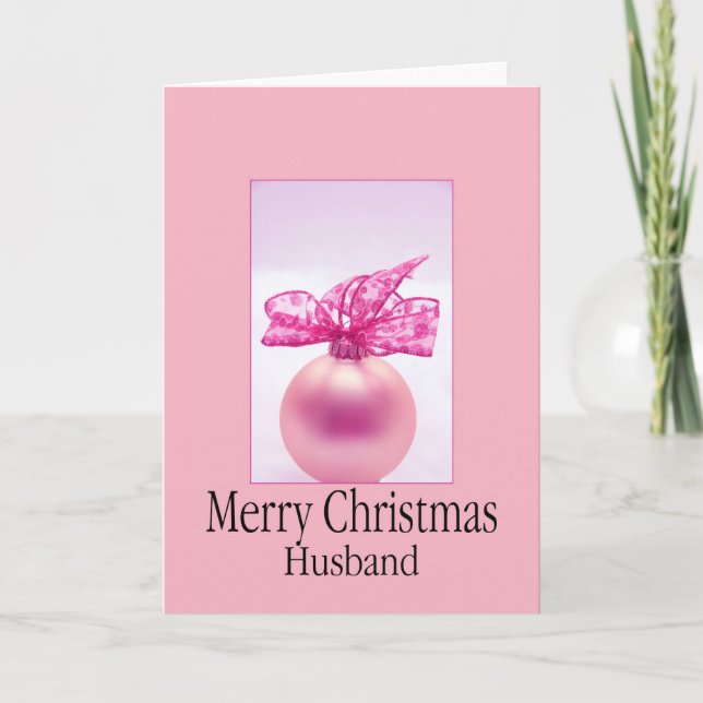 Husband Merry Christmas Holiday Card (Front)