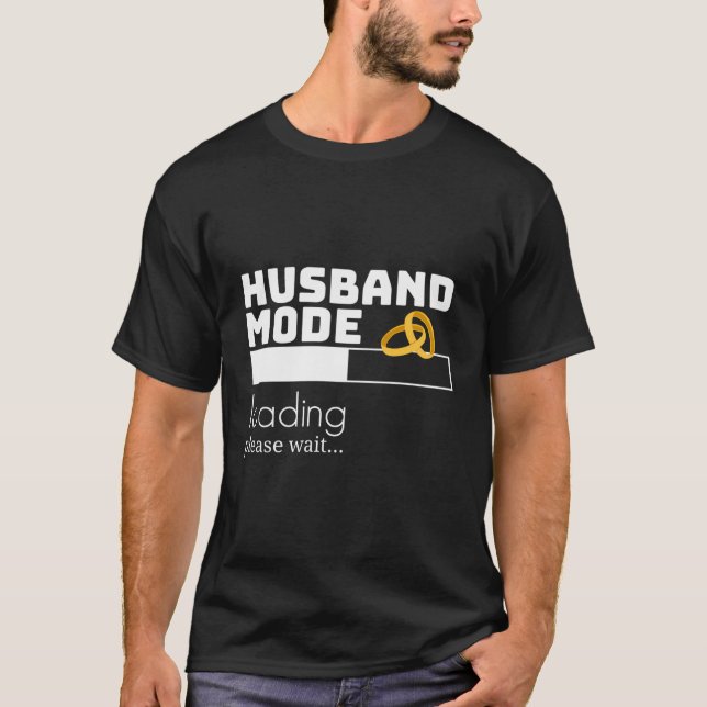 Husband Mode Loading- Matching Fiance Fiancee Enga T-Shirt (Front)