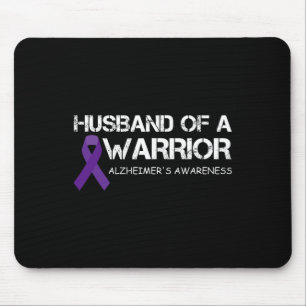 Husband Of A Warrior Alzheimerheimer's Awareness Mouse Mat