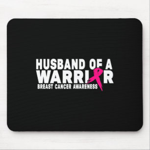 Husband Of A Warrior Breast Cancer Awareness Mouse Mat