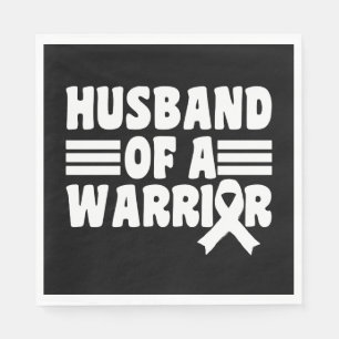 Husband Of A Warrior Breast Cancer Awareness Napkin