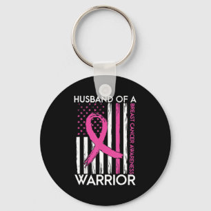 Husband Of A Warrior Breast Cancer Awareness Suppo Key Ring