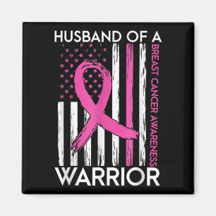 Husband Of A Warrior Breast Cancer Awareness Suppo Magnet