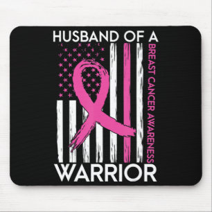 Husband Of A Warrior Breast Cancer Awareness Suppo Mouse Mat