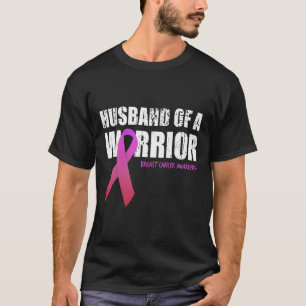 Husband Of A Warrior Breast Cancer Awareness Suppo T-Shirt