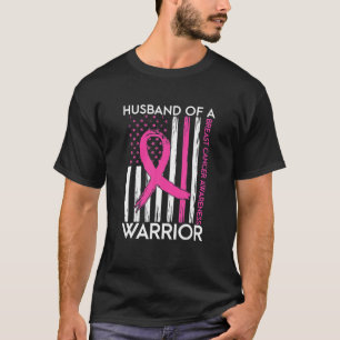 Husband Of A Warrior Breast Cancer Awareness Suppo T-Shirt