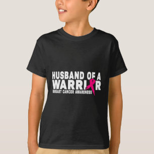 Husband Of A Warrior Breast Cancer Awareness T-Shirt