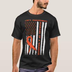 Husband Of A Warrior Crps Awareness Month Orange R T-Shirt