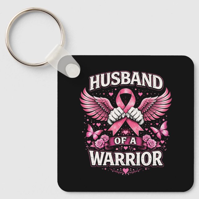 Husband of a Warrior Key Ring (Front)
