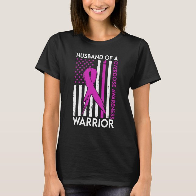 Husband Of A Warrior Overdose Awareness Support Sq T-Shirt (Front)