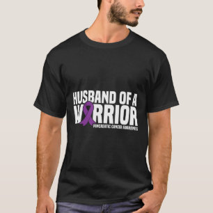 Husband Of A Warrior Pancreatic Cancer Awareness  T-Shirt