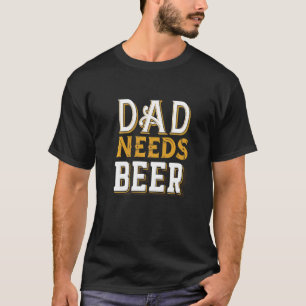 Husband Papa Dad Daddy Beer Grandfather Father's D T-Shirt