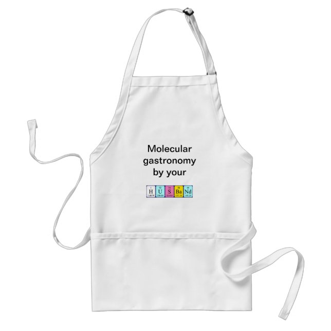 Husband periodic table name apron (Front)