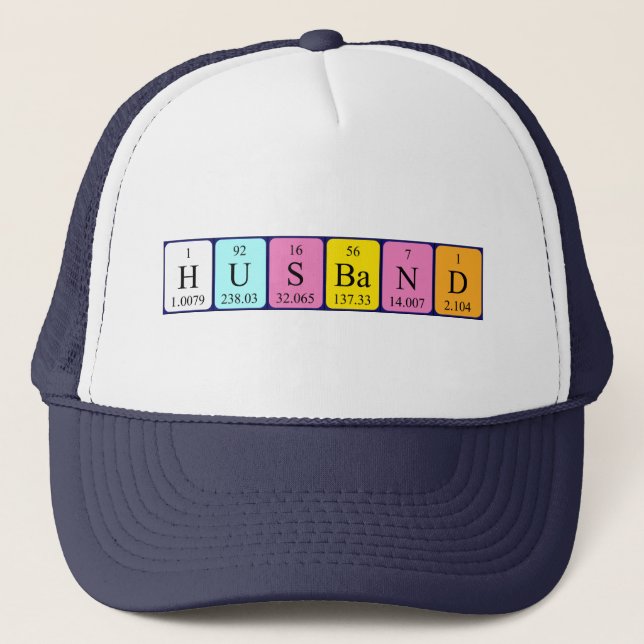 Husband periodic table name hat (Front)