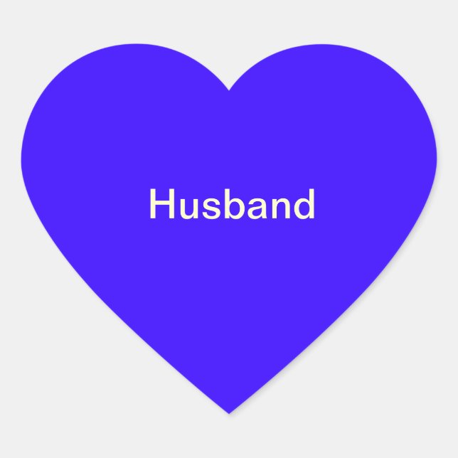 "Husband" Photo Label (Front)