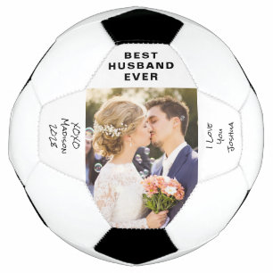 Husband Photo Personalised Football