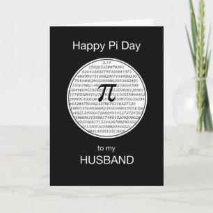 Husband Pi Day Circle Card