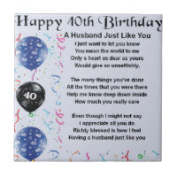 Husband Poem  -  40th Birthday