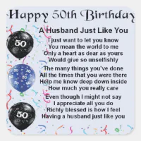 Things to do for husbands store 50th birthday