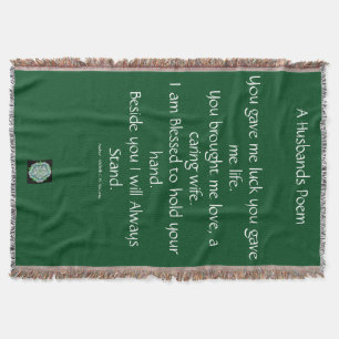 Husband Poem Blanket