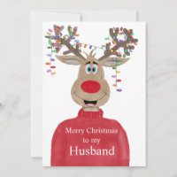 Husband Reindeer Christmas Customisable 