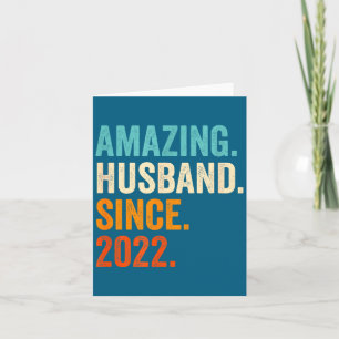 Husband Since 2022 3rd Wedding Artwork Card