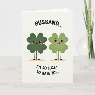 Husband So Lucky Love Card