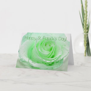 Husband St. Patrick's Irish roses Card