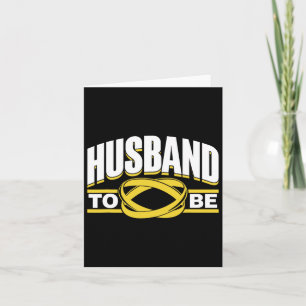 Husband To Be Bride Team Party Groom Bachelor Card