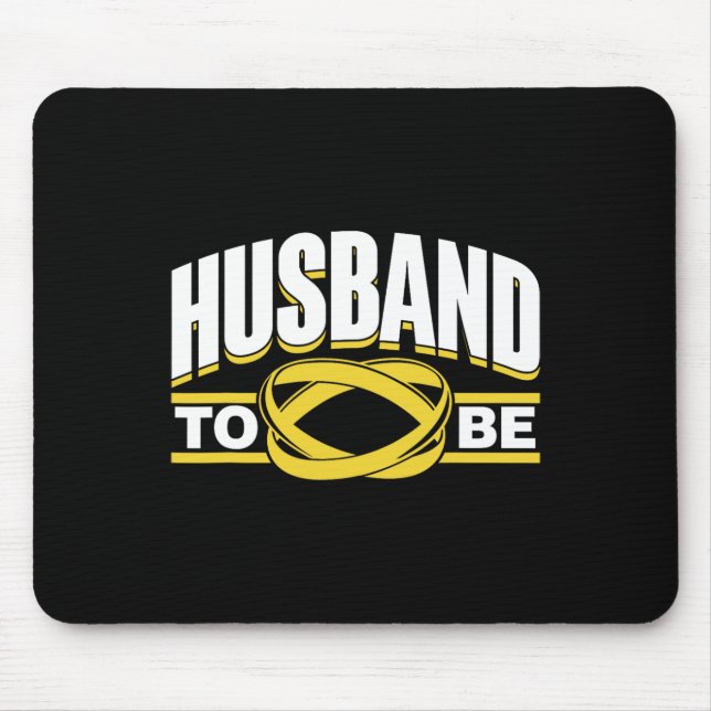Husband To Be Bride Team Party Groom Bachelor  Mouse Mat (Front)