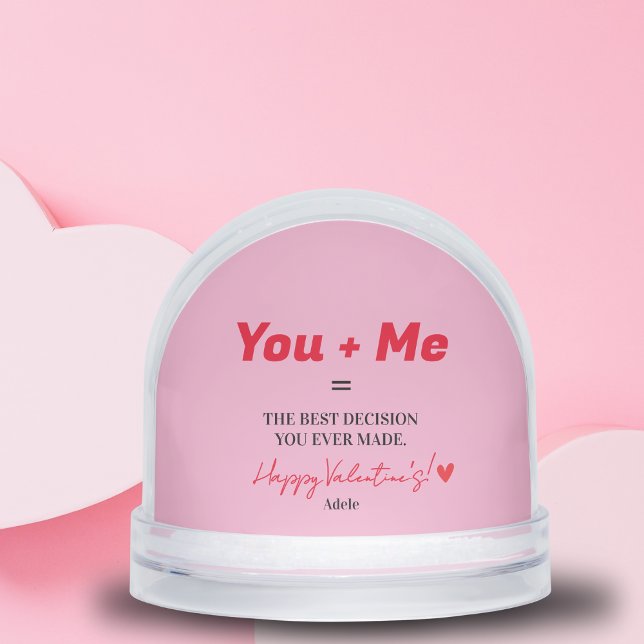 Husband To Be Unique Funny Red Heart Snowglobe (Husband To Be Unique Funny Red Heart Snow Globes)