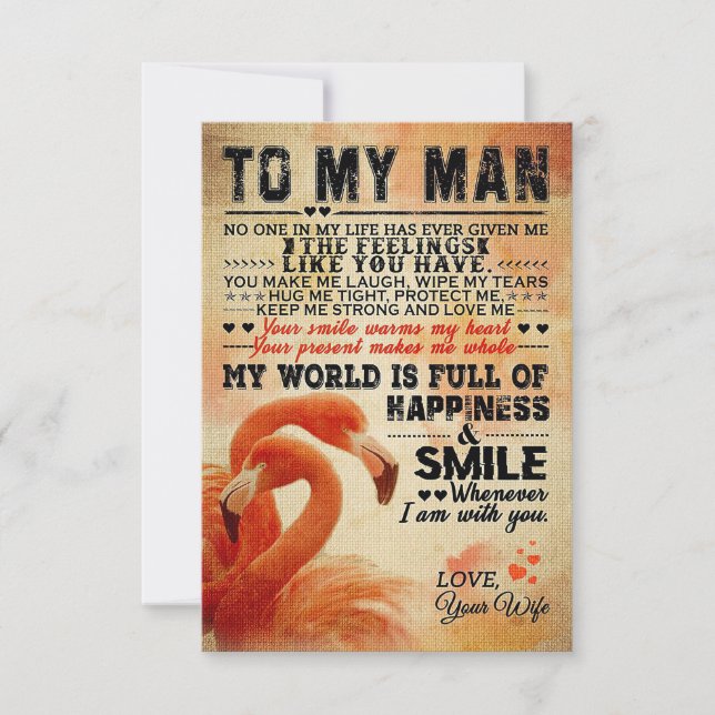 Husband To My Awesome Husband Thank You Card (Front)