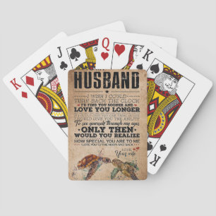 Husband To My Husband Love You Longer Playing Cards