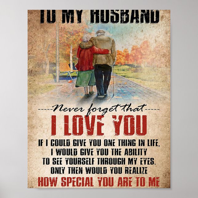 Husband To My Husband Never Forget Poster (Front)