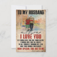 Husband To My Husband Never Forget