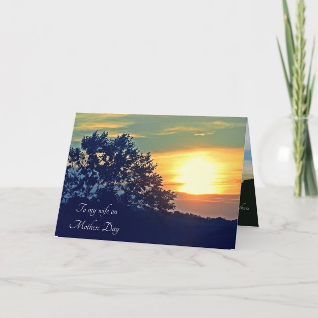 HUSBAND TO WIFE MOTHERS DAY card (Front)