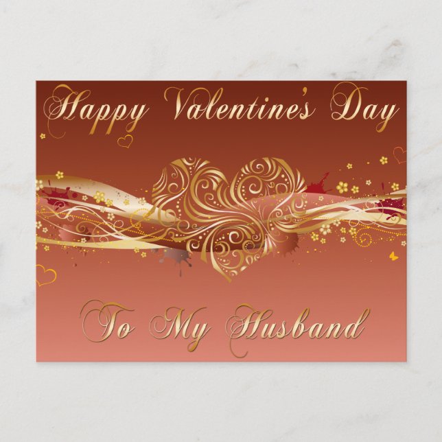 Husband Valentine Postcard (Front)