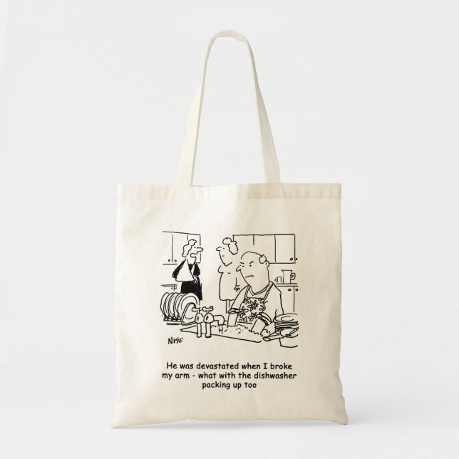 Husband washing the dishes tote bag (Front)