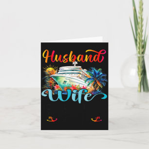 Husband Wife Cruise 2026 Vacation Illustration Card